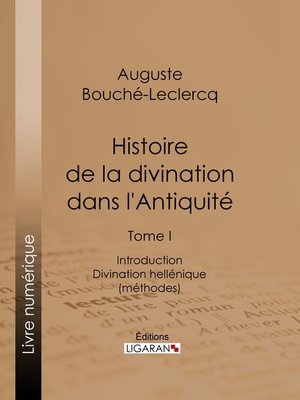 cover image of Histoire de la divination dans l'Antiquité
